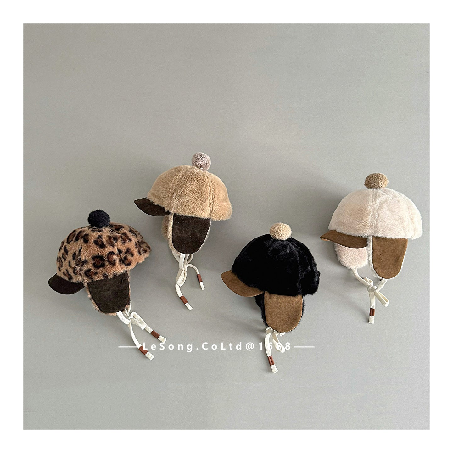 キッズ帽子 フライトハット ボアフリース レオパード ウシャンカ【mh0011797】