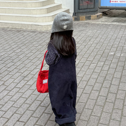 -コーデュロイオーバーオール サロペット ワイドパンツ【mh0010811】 - mamahalo shop - オーバーオール -  べビー服 - 子供服 - 男の子 - 女の子