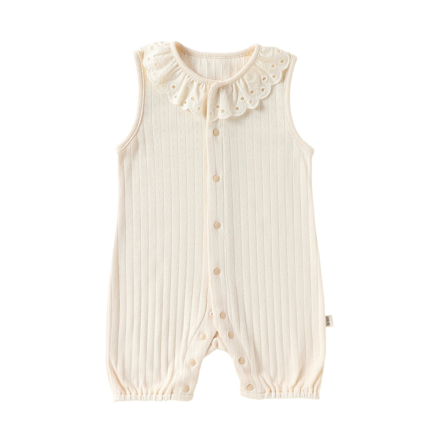 Lace Cotton Romper レース ノースリーブロンパース【mh0013027】