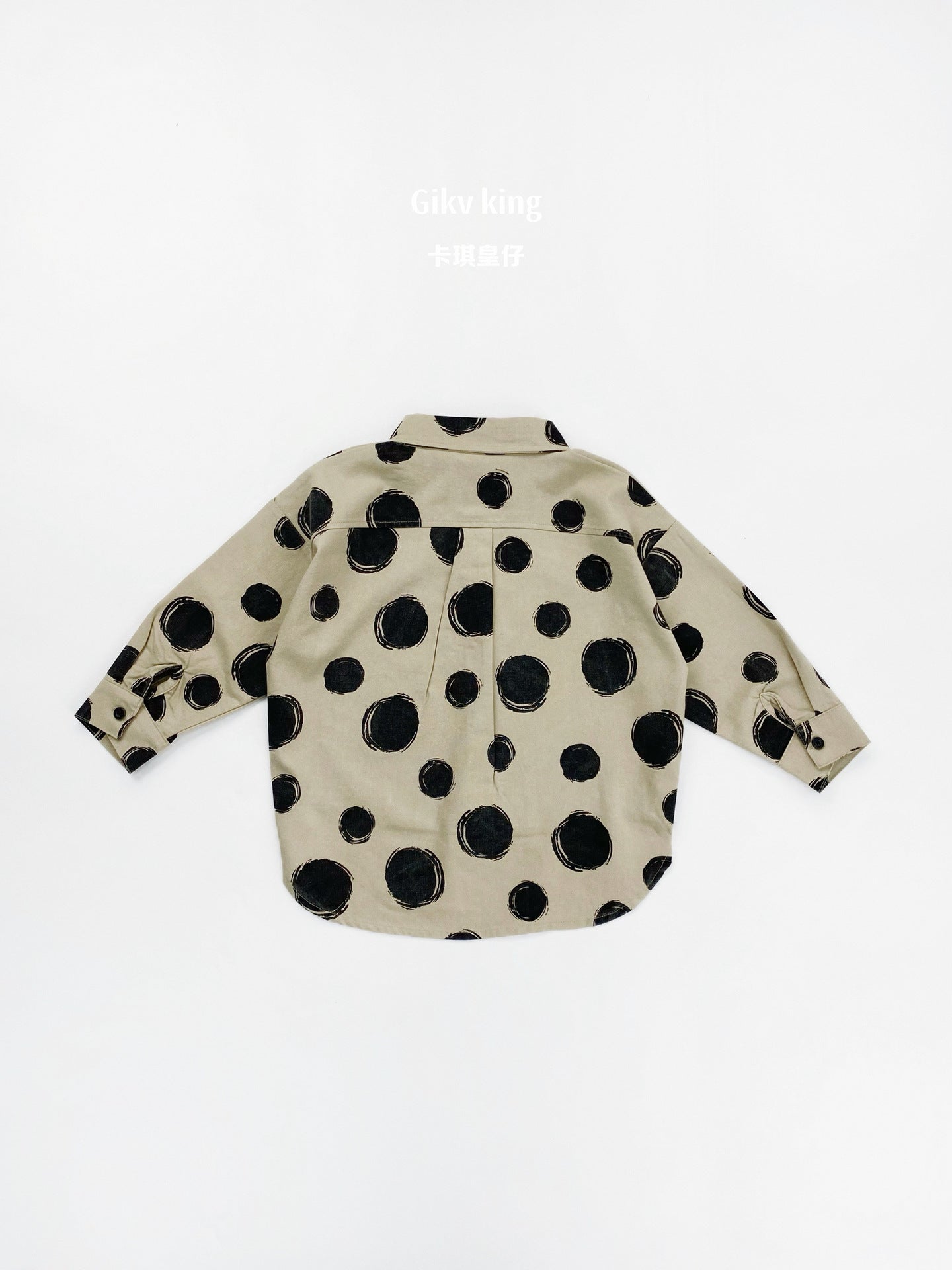 Large Polka Dot Loose Long Sleeve Shirt