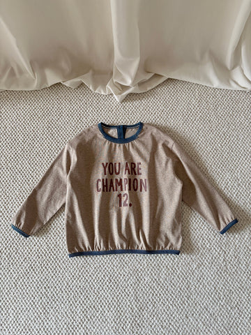 yummy&rocky | Vintage Embroidery Print Sweatshirt コットン スウェットシャツ【mh0020175】