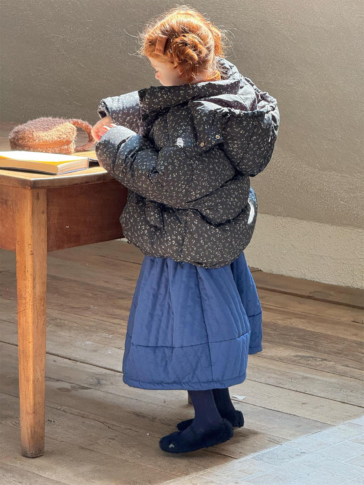 ダウンジャケット フラワープリント アウター【mh0011763】