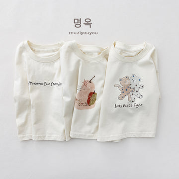 Graphic Printed Casual Tee プリント 半袖Tシャツ【mh0013617】