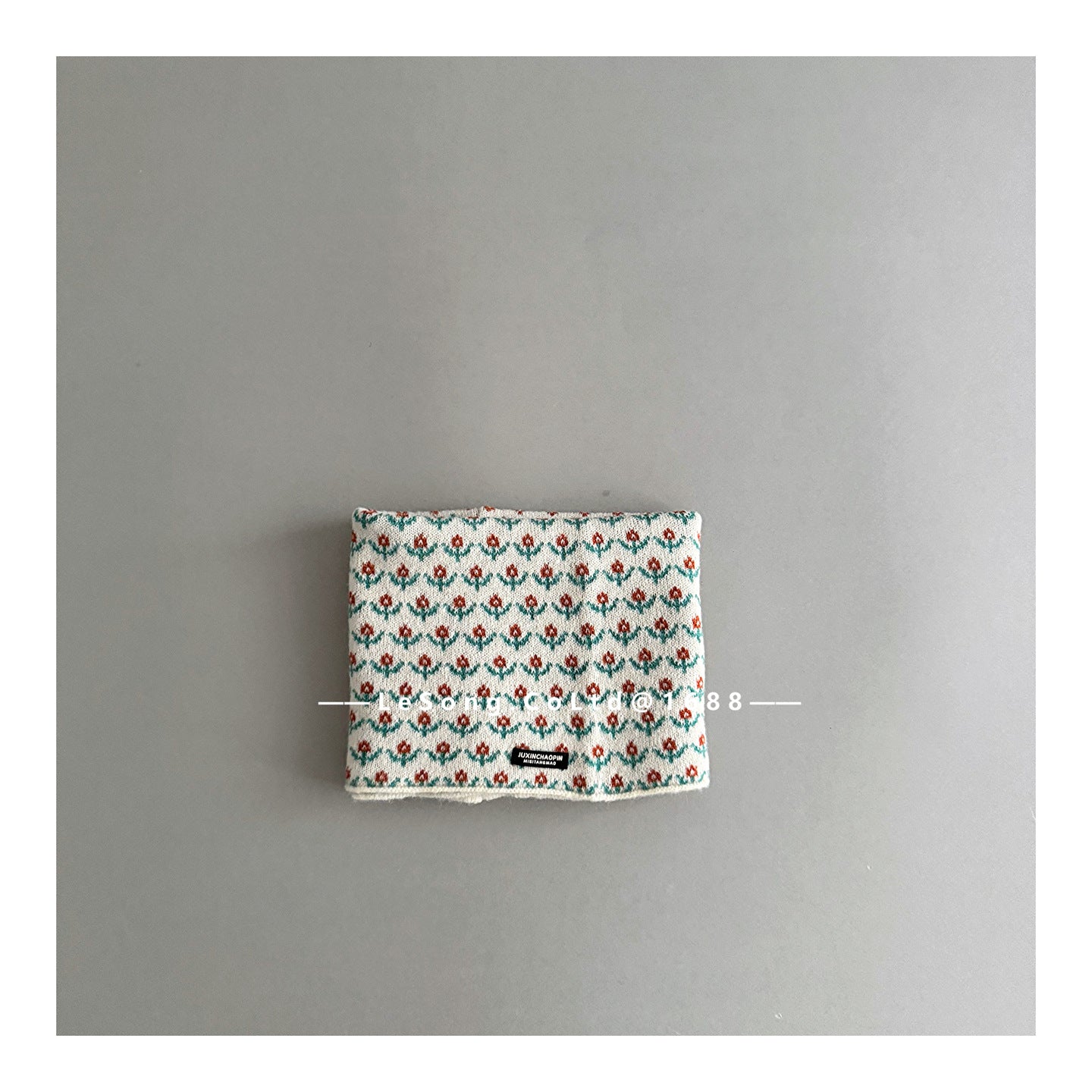 キッズネックウォーマー ジャカード マフラー スカーフ【mh0011844】