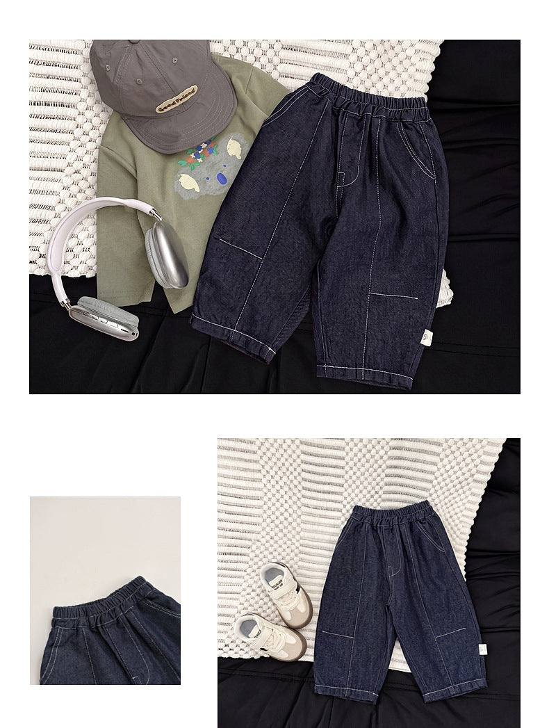 Baby Kids Loose Wide Denim Pants [mh0014009]