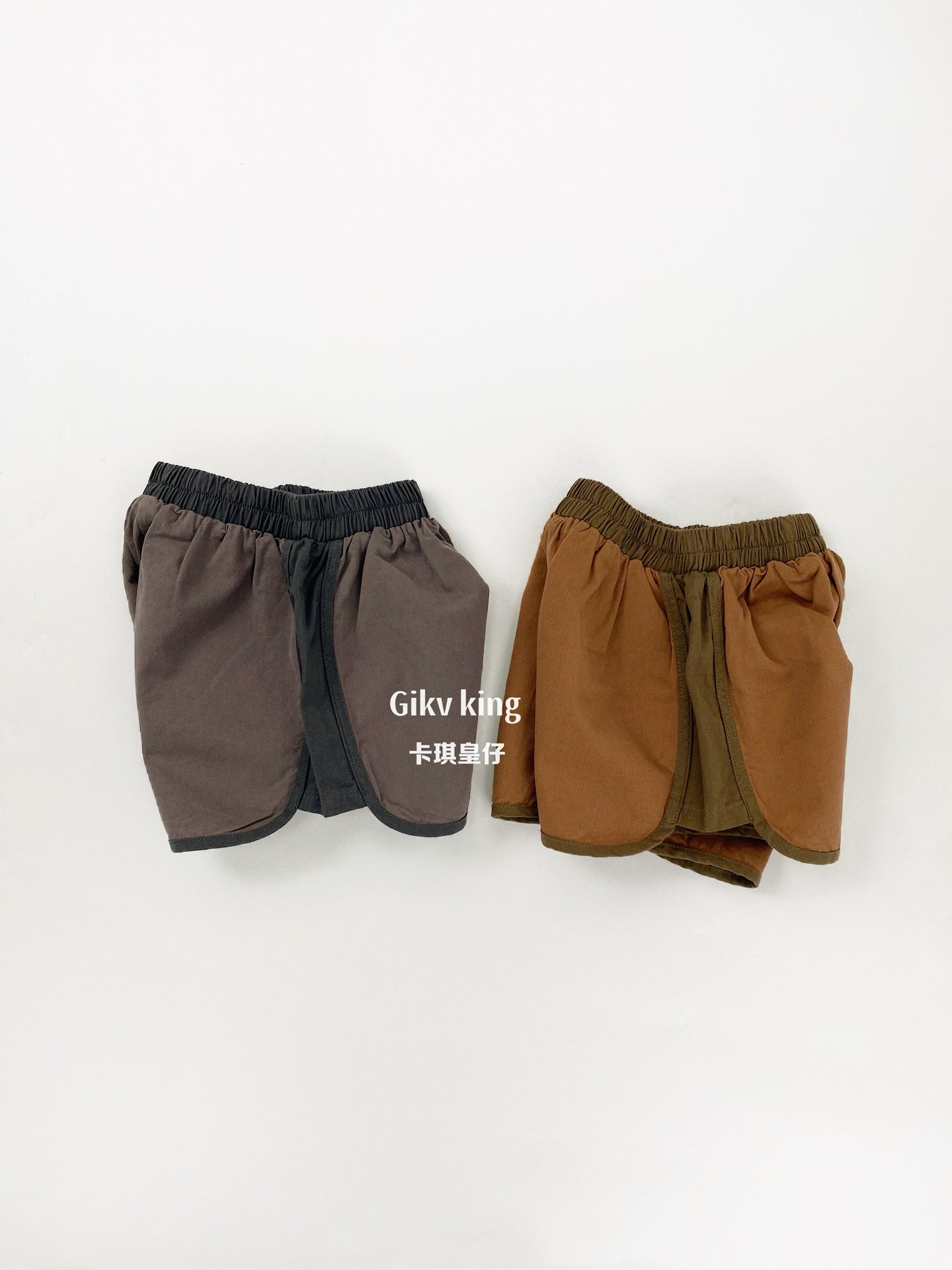 Contrast Piping Cotton Dolphin Shorts バイカラー ショートパンツ【mh0012839】
