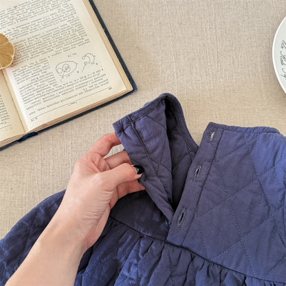 キルティングノースリーブワンピース【mh0010907】