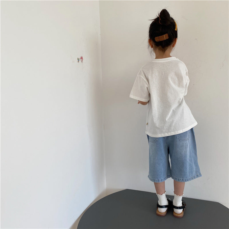 Simple Casual Basic T-shirt シンプル 半袖Tシャツ【mh0013636】