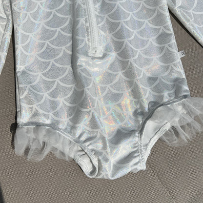 Mermaid Scale Shiny One-Piece Swimwear マーメイド 長袖ワンピース水着【mh0013346】