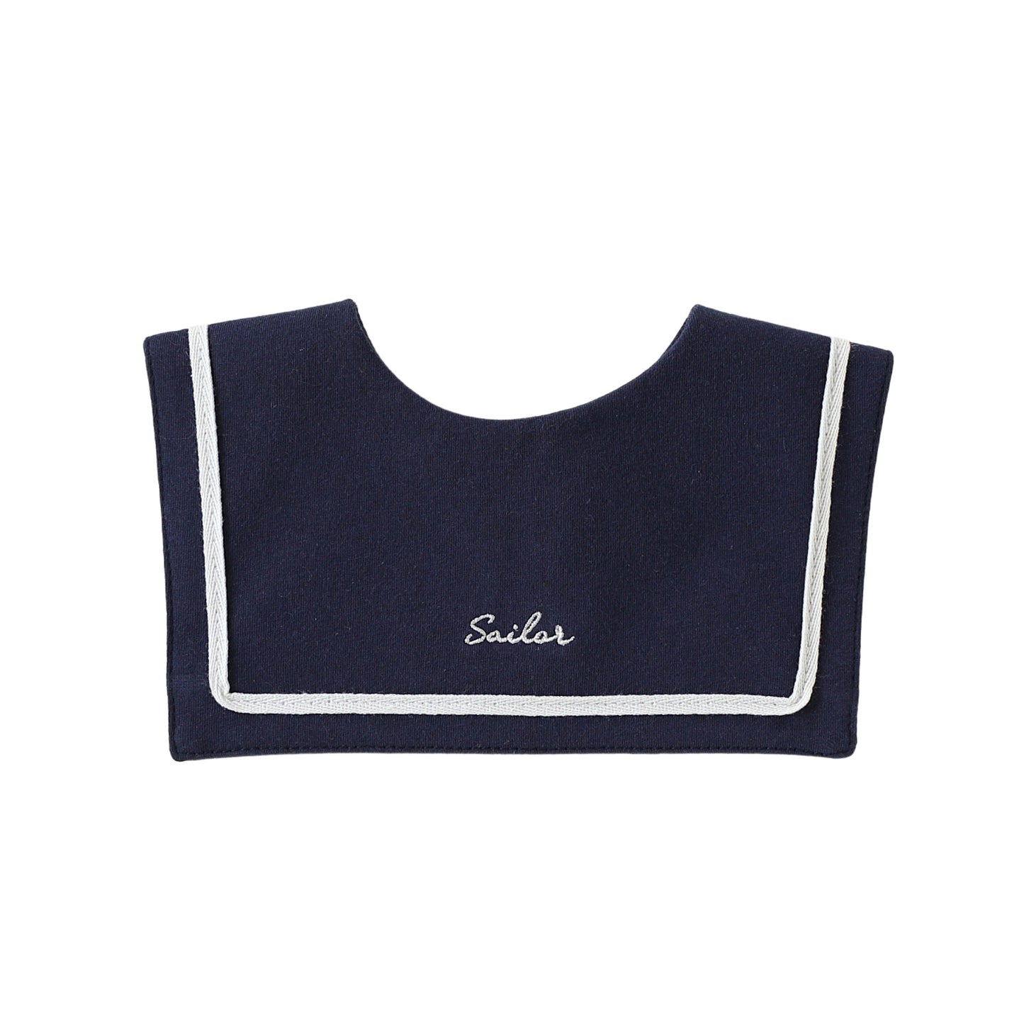Embroidered Sailor Collar Bib セーラー スタイ つけ襟【mh0013498】
