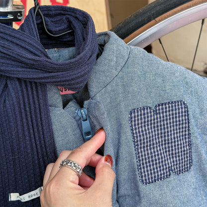 パッチワークブルゾン 中綿ジャケット コート【mh0011918】