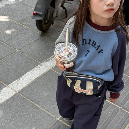 -ロゴプリント長袖スウェット ラグランTシャツ【mh0010812】 - mamahalo shop - 長袖Tシャツ -  べビー服 - 子供服 - 男の子 - 女の子