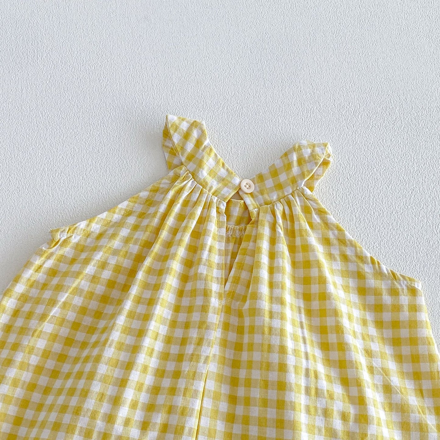Gingham Halter Set チェック ノースリーブシャツ ショートパンツ セット【mh0013424】