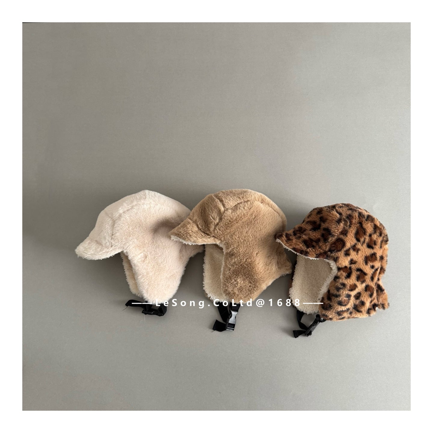 キッズ帽子 レオパード ボアフリース フライトキャップ 耳当て付き【mh0011817】