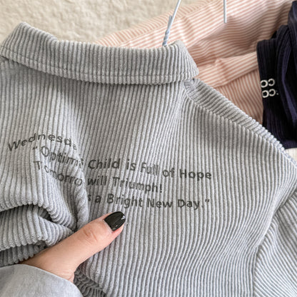 -コーデュロイシャツジャケット シャツコート【mh0010804】 - mamahalo shop - 長袖シャツ・ブラウス -  べビー服 - 子供服 - 男の子 - 女の子