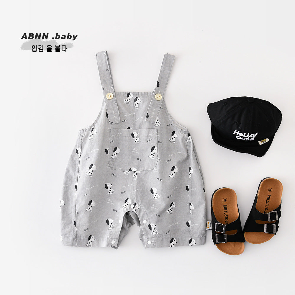 Puppy Graphic Overalls
