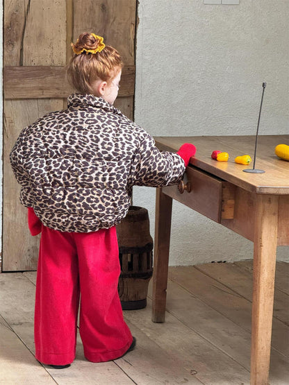 レオパードブルゾン バッファージャケット ショート丈コート【mh0011739】