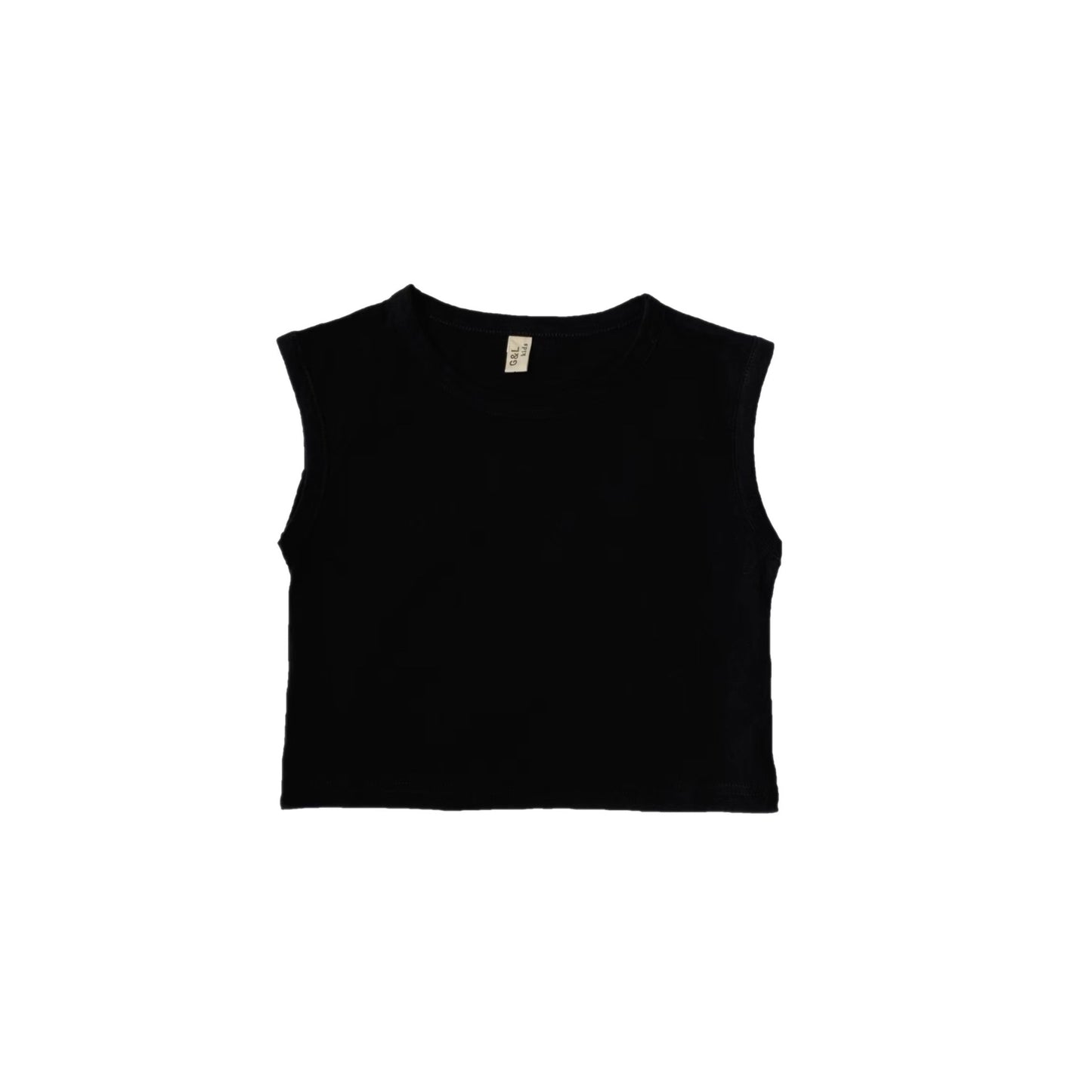 Geometric Back Patch Tank Top まるパッチ ノースリーブトップス【mh0013637】