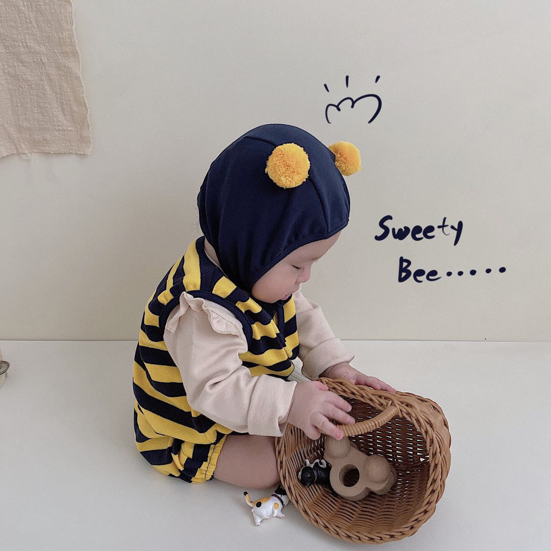 Little Bee Costume Sleeveless Romper With Hat Set ハチ ロンパース コスチューム【mh0013358】