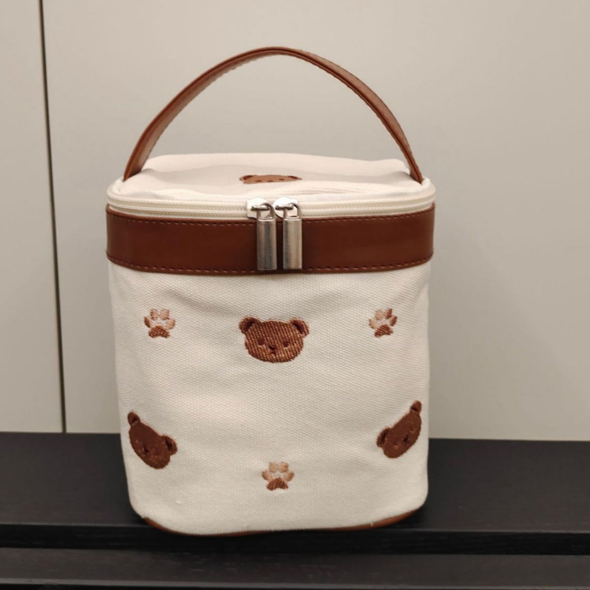 -保温保冷バッグ ピクニックバッグ お弁当袋 鞄 バニティ ポーチ ままバッグ うさぎ くま ベア 刺繍 2柄 - mamahalo shop - ランチボックス・ランチバッグ -  べビー服 - 子供服 - 男の子 - 女の子