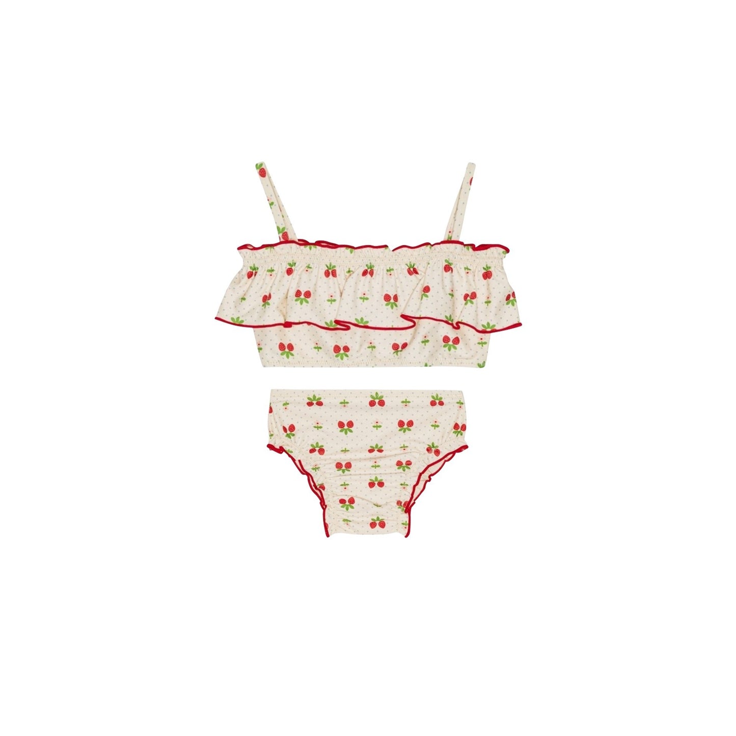 UPF50 Plus Ruffled Two-piece Bikini セパレート 水着【mh0012581】