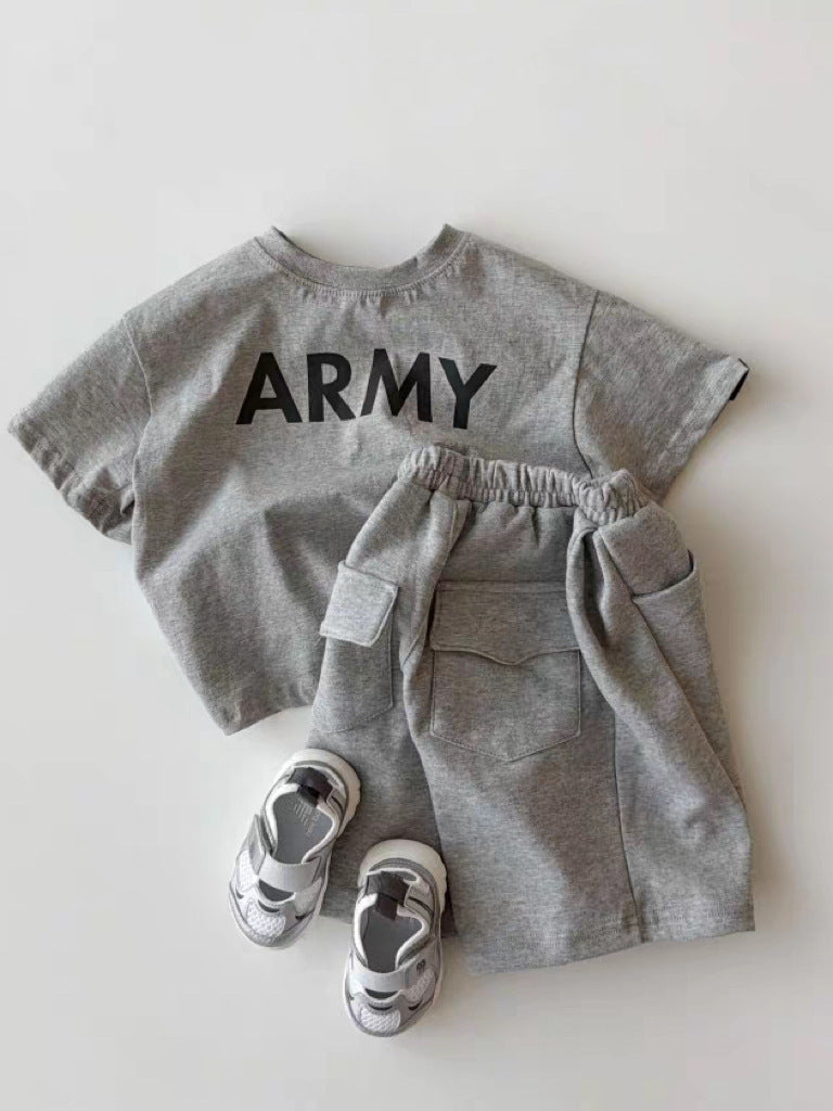 Short-Sleeve Casual Letter Print T-shirt ロゴプリント 半袖Tシャツ【mh0013270】