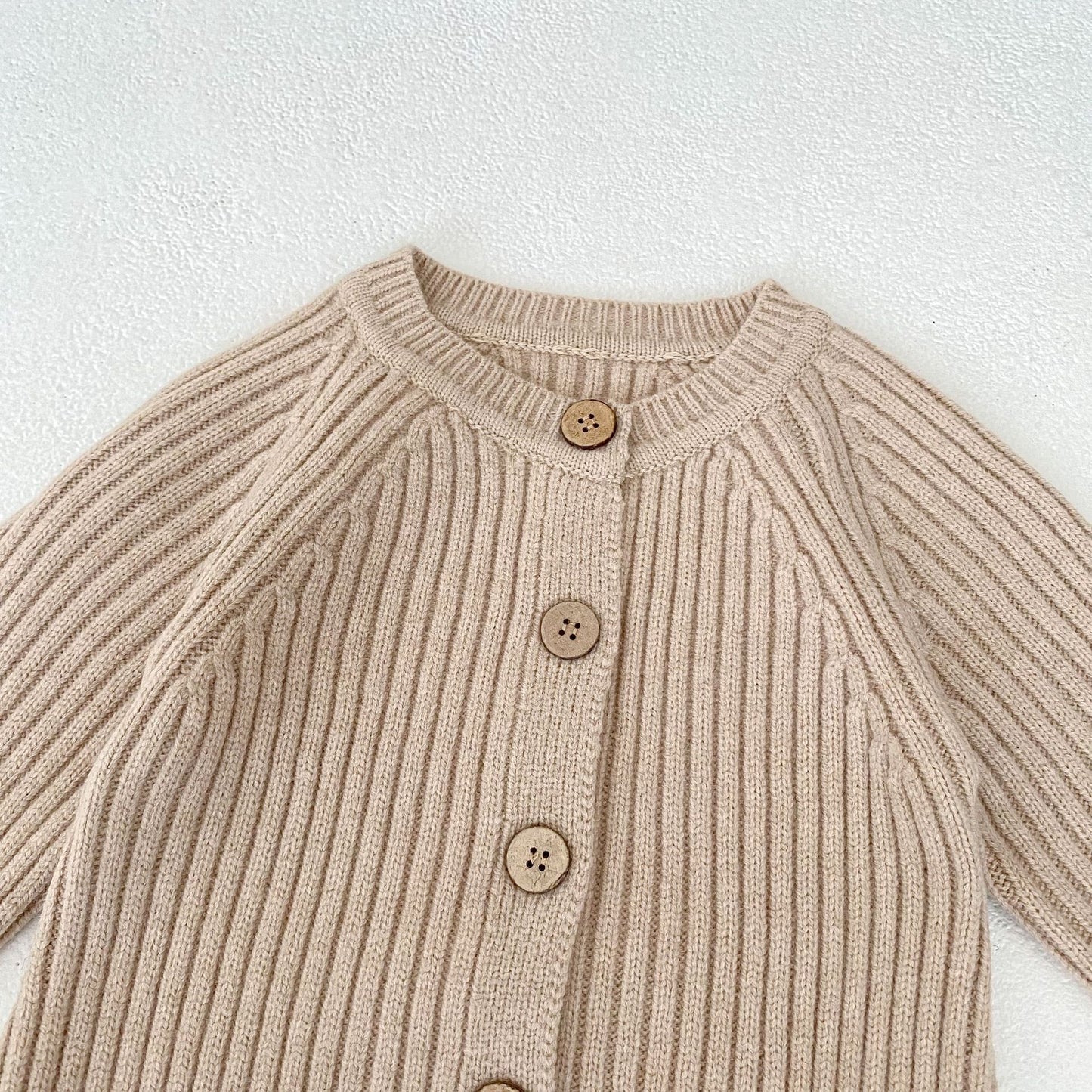 -リブニット長袖ジャンプスーツ【mh0010849】 - mamahalo shop - 長袖ロンパース -  べビー服 - 子供服 - 男の子 - 女の子