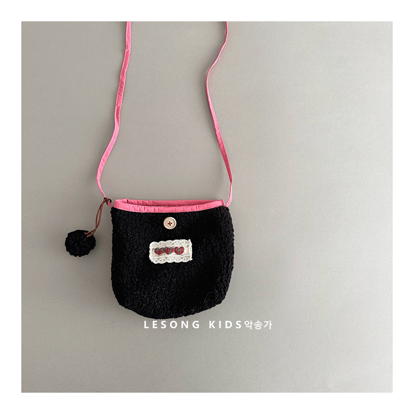 ベビーキッズバッグ ボアフリース ポシェット ポーチ 鞄【mh0011816】