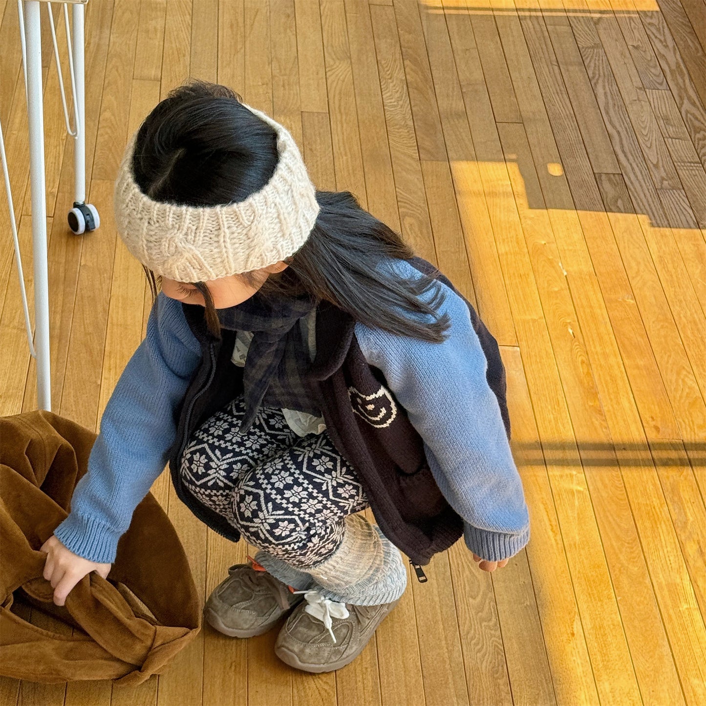 裏起毛レギンスパンツ トライバル ネイティブ柄 レギパン【mh0011911】