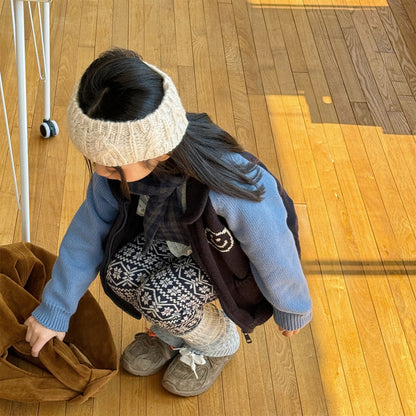 裏起毛レギンスパンツ トライバル ネイティブ柄 レギパン【mh0011911】