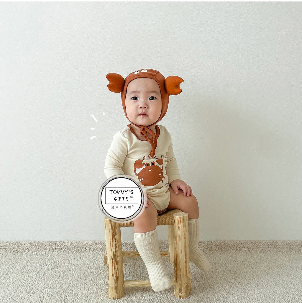 Crab Short Long Sleeve Bodysuit カニ 半袖/長袖ロンパース コスチューム【mh0013373】
