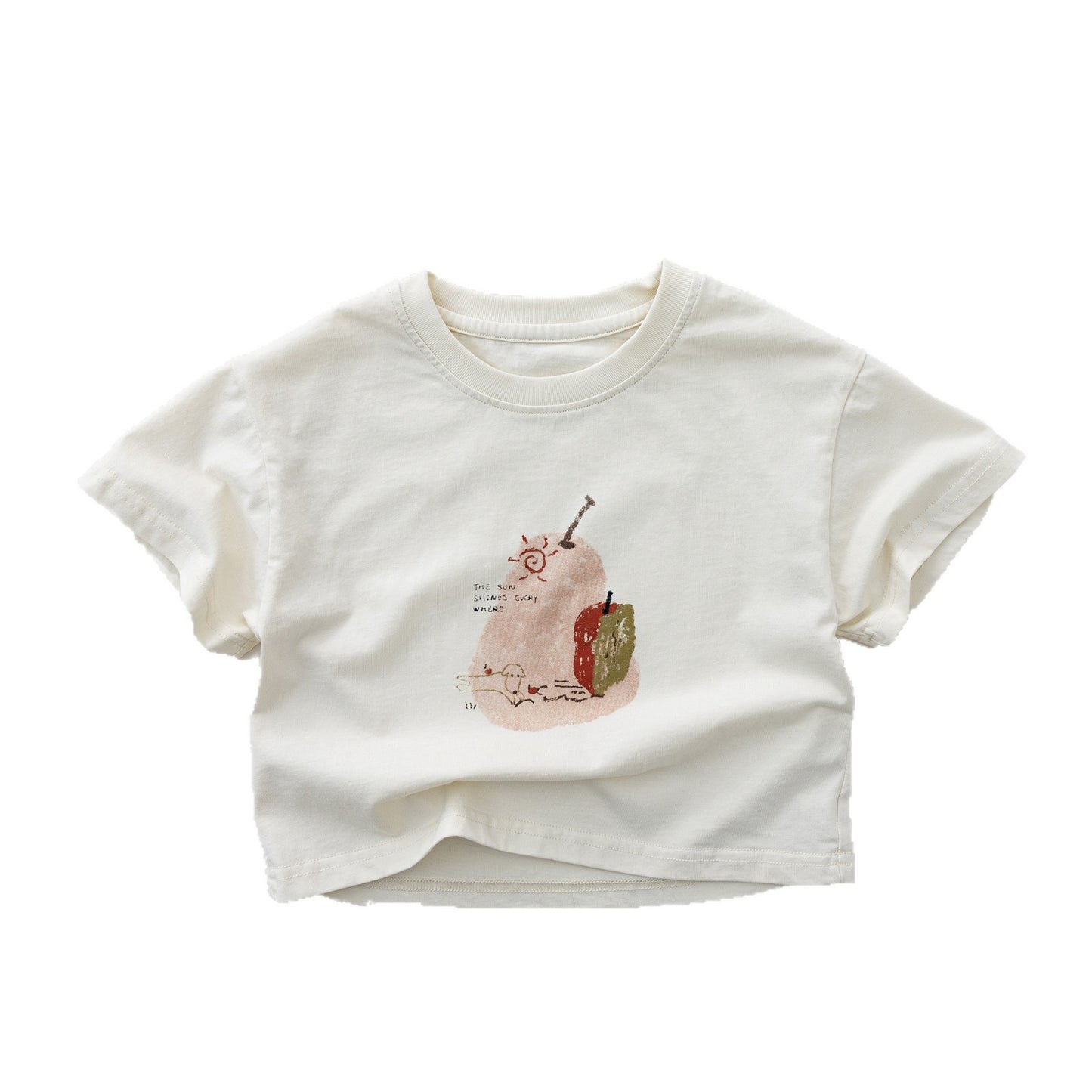 Graphic Printed Casual Tee プリント 半袖Tシャツ【mh0013617】
