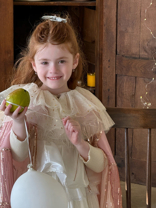 プリンセスローブ スパンコール チュール ケープ マント プリンセススタイル【mh0011896】