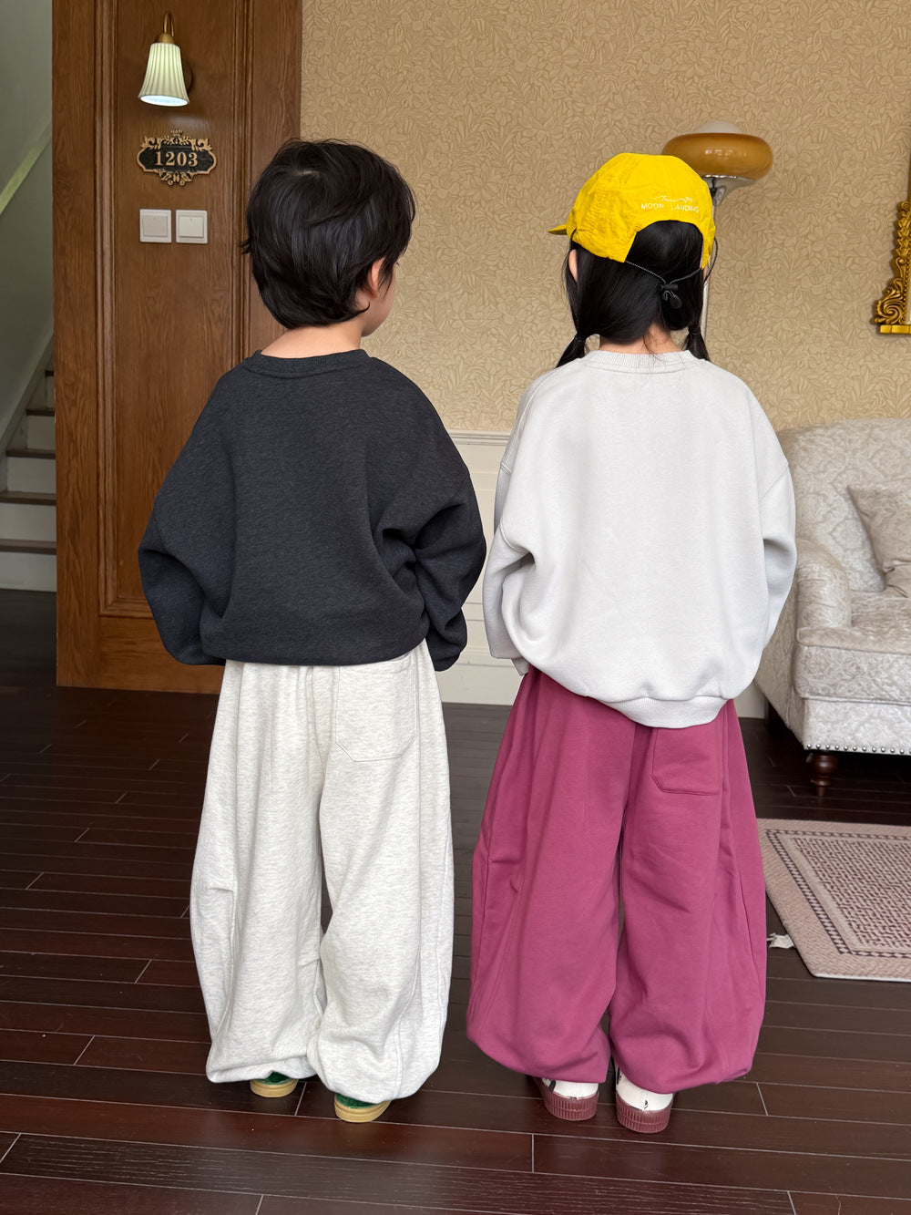 キッズ ルーズ スウェットパンツ ロングパンツ【mh0013915】