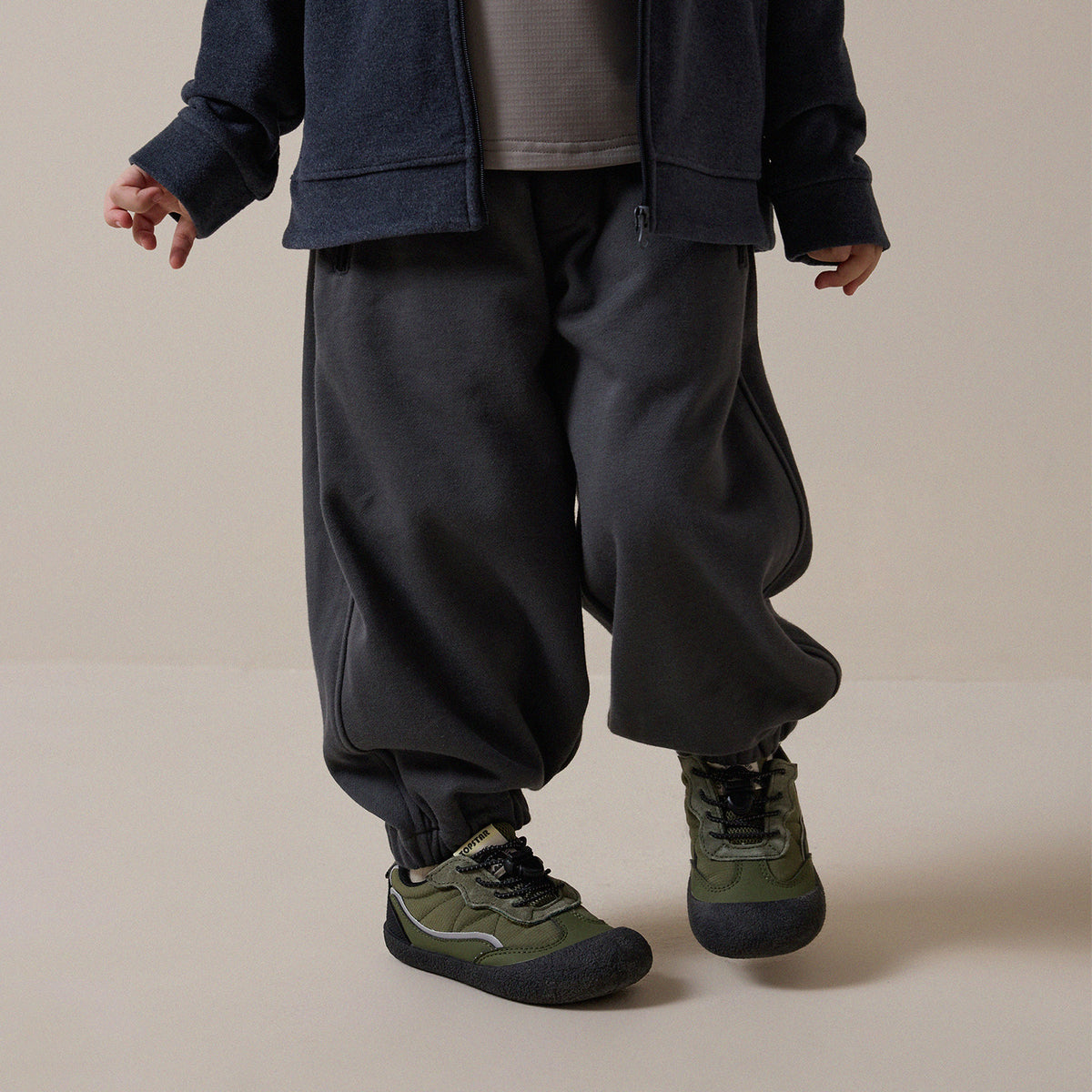 Pantalón de chándal jogger holgado con bolsillos con cremallera para niños y jóvenes [mh0014236]