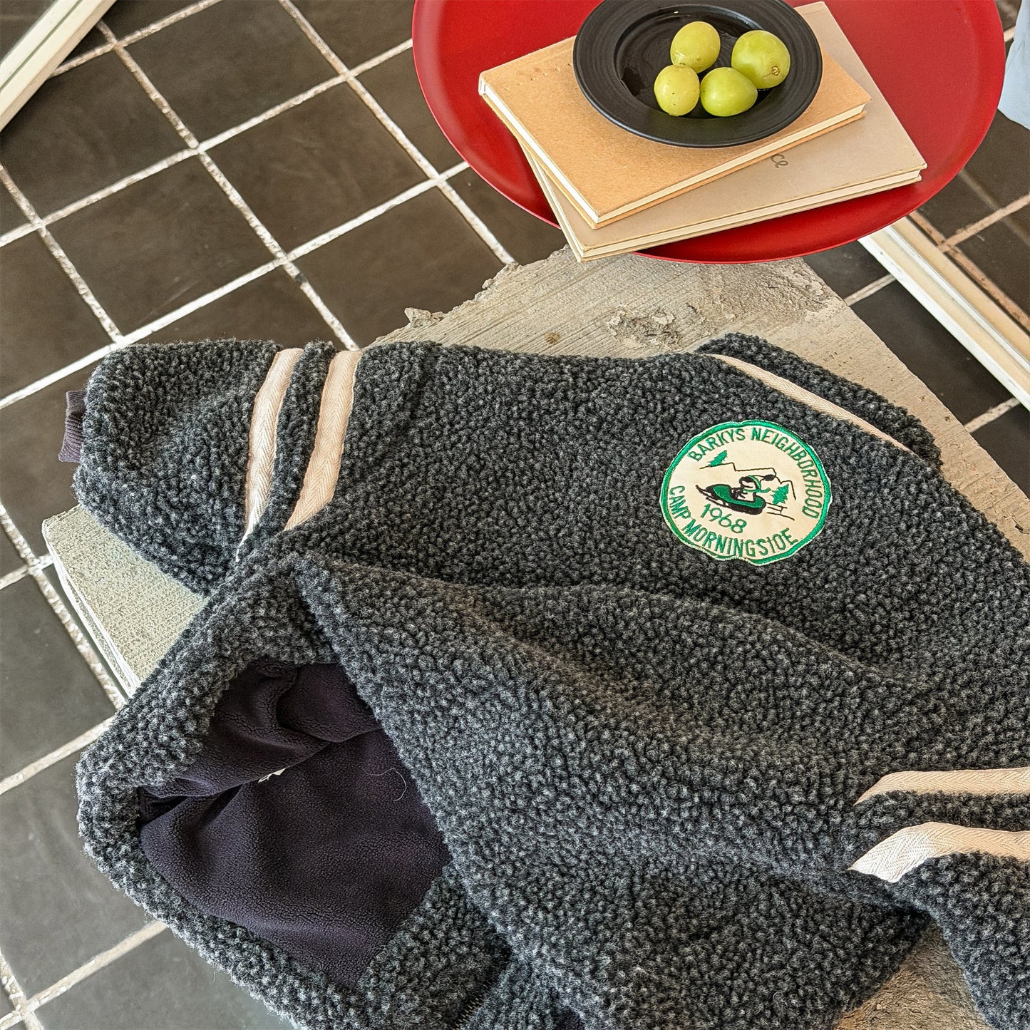 ボアフリースジャケット ダブルライン ジップアップ ボアブルゾン【mh0011903】