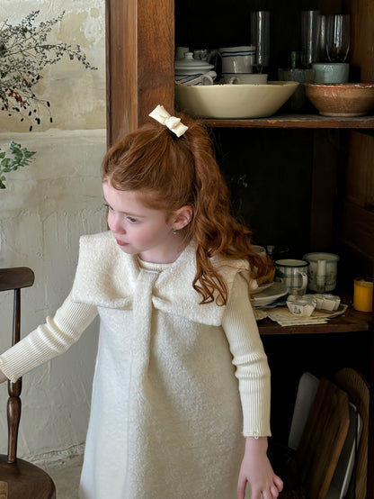 ノースリーブワンピース リボンカラー お出かけドレス【mh0011880】