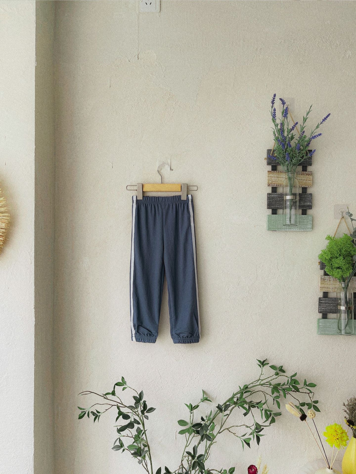 Side Stripe Cotton Sweatpants サイドライン ジョガーパンツ【mh0012636】