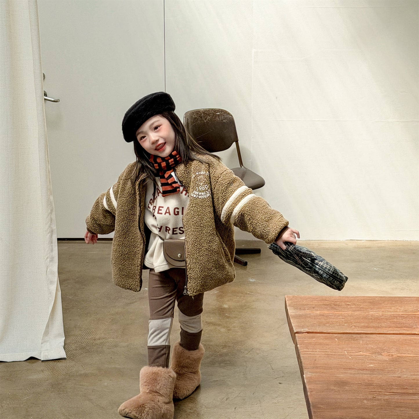 ボアフリースジャケット ダブルライン ジップアップ ボアブルゾン【mh0011903】