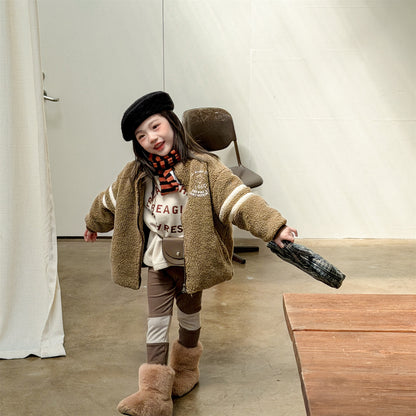 ボアフリースジャケット ダブルライン ジップアップ ボアブルゾン【mh0011903】