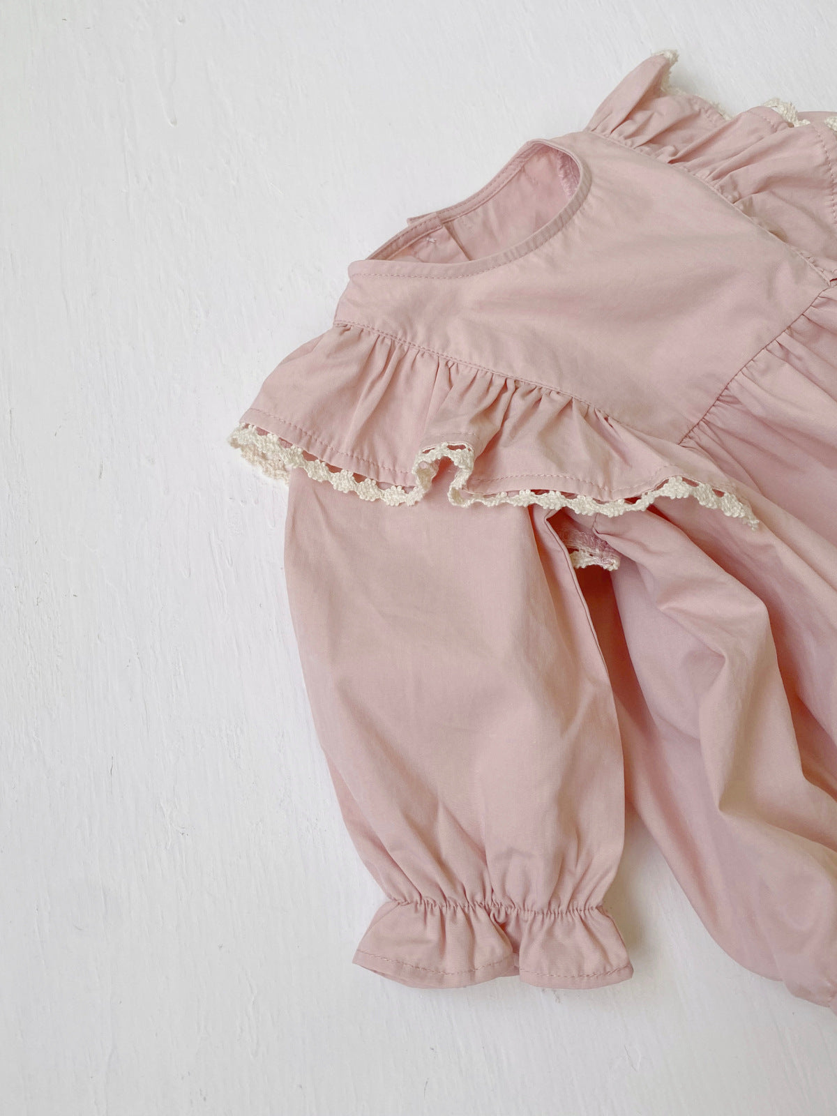 Baby Ruffle Collar Long Sleeve Romper [mh0013882]