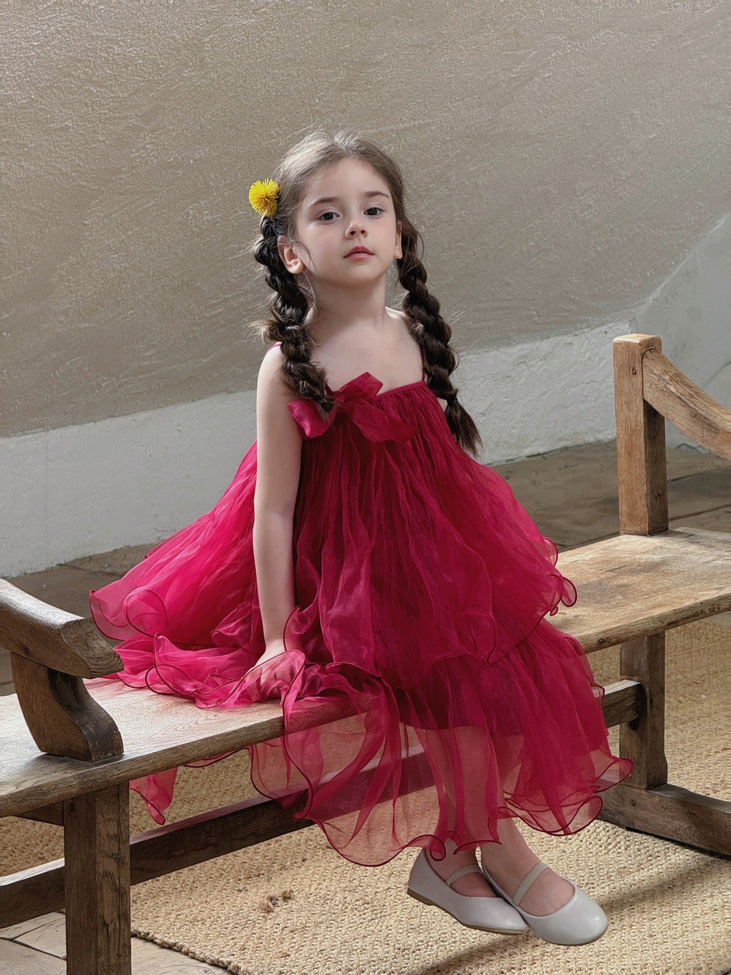 Spaghetti Strap Tulle Princess Dress チュール キャミソールワンピース【mh0013411】