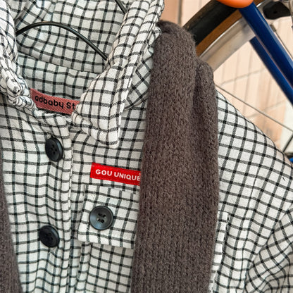 チェック柄ジャケット コート 中綿入り アウター【mh0011901】