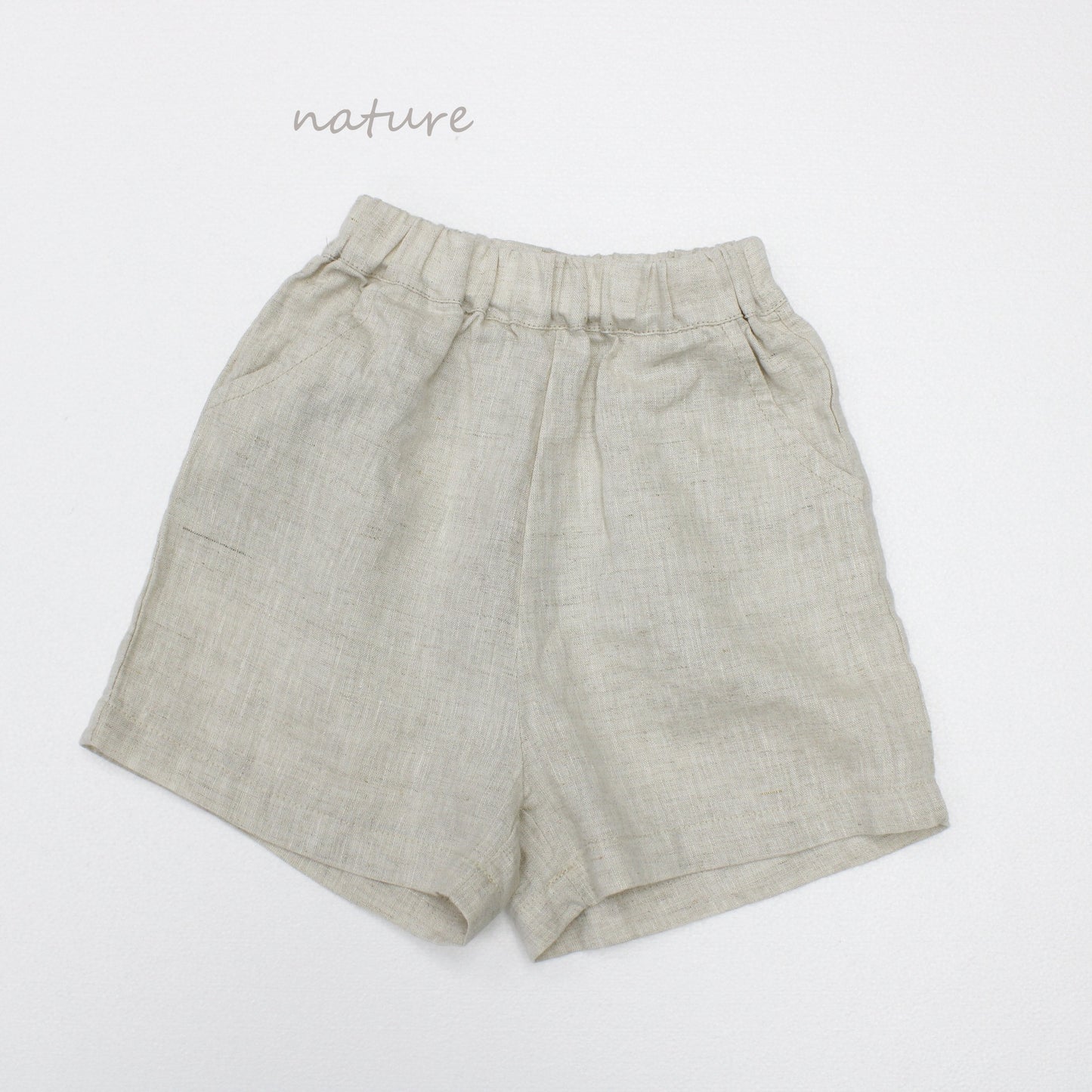 Minimalist Casual Linen Shorts リネン ショートパンツ【mh0013634】