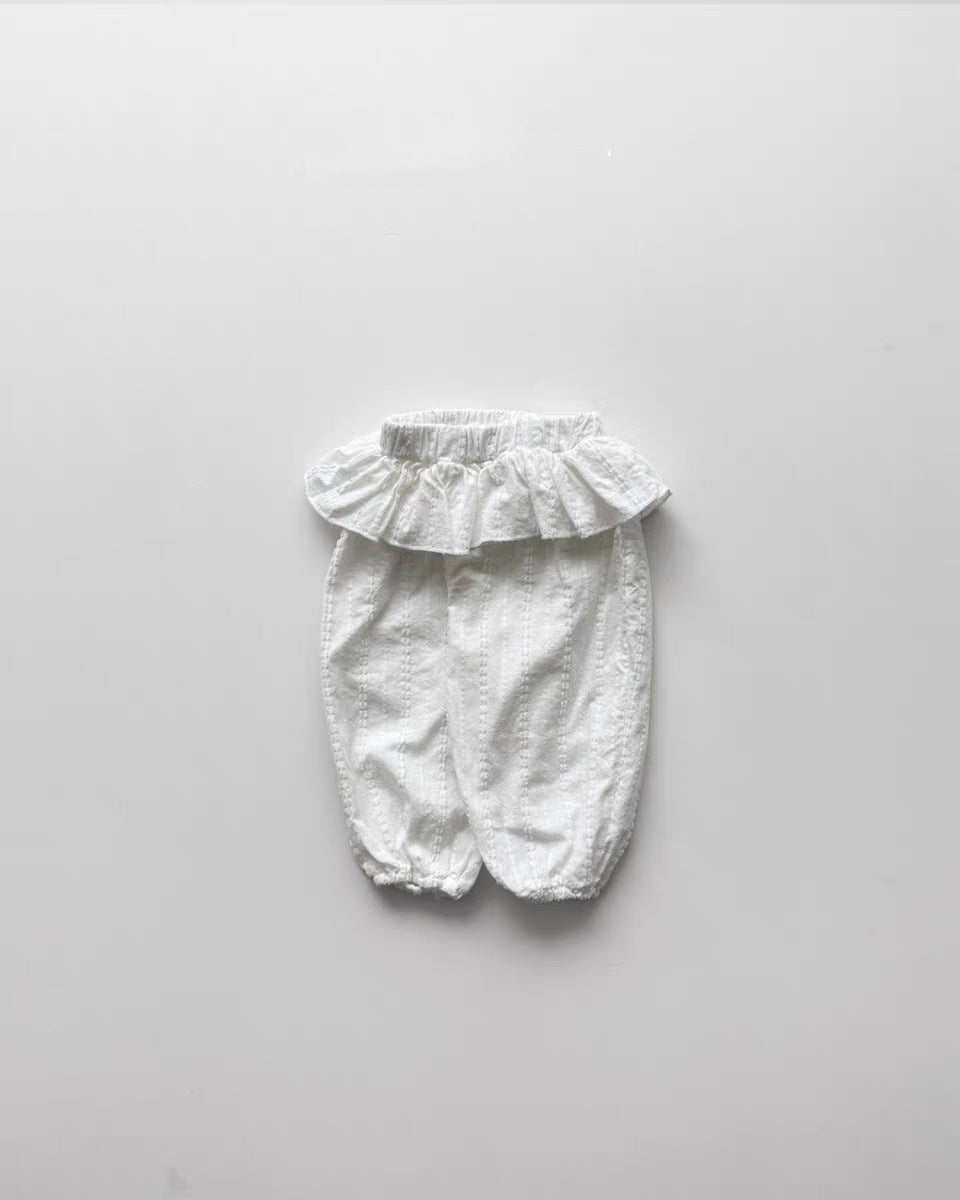 Fashionable Camisole Frill Pants Ruffle Camisole Long Pants [mh0013276]