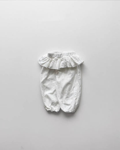Fashionable Camisole Frill Pants Ruffle Camisole Long Pants [mh0013276]