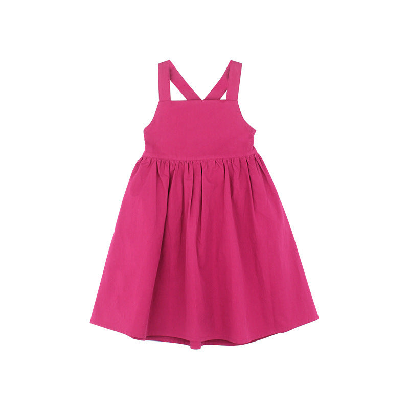 -キッズワンピース ノースリーブAラインワンピース 2カラー【mh0005954】 - mamahalo shop - ノースリーブワンピース -  べビー服 - 子供服 - 男の子 - 女の子