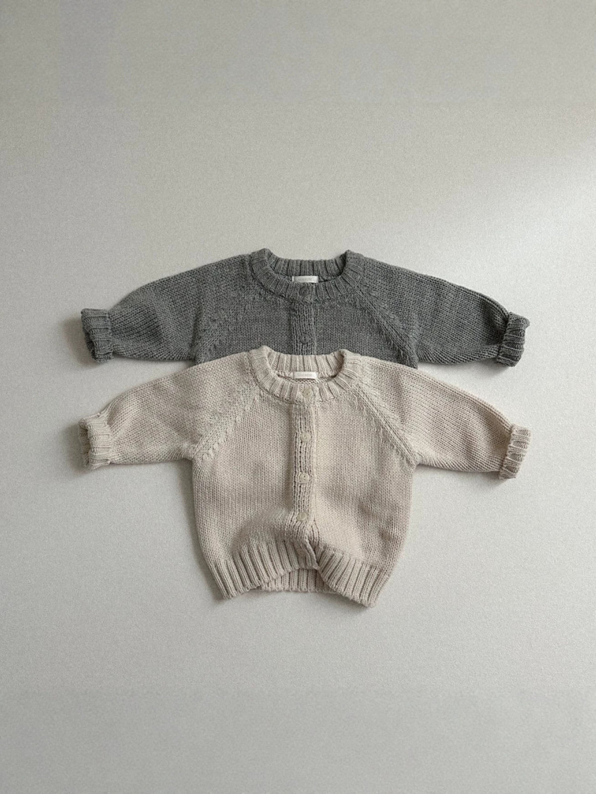 Baby Kids Round Neck Knit Cardigan【mh0014626】