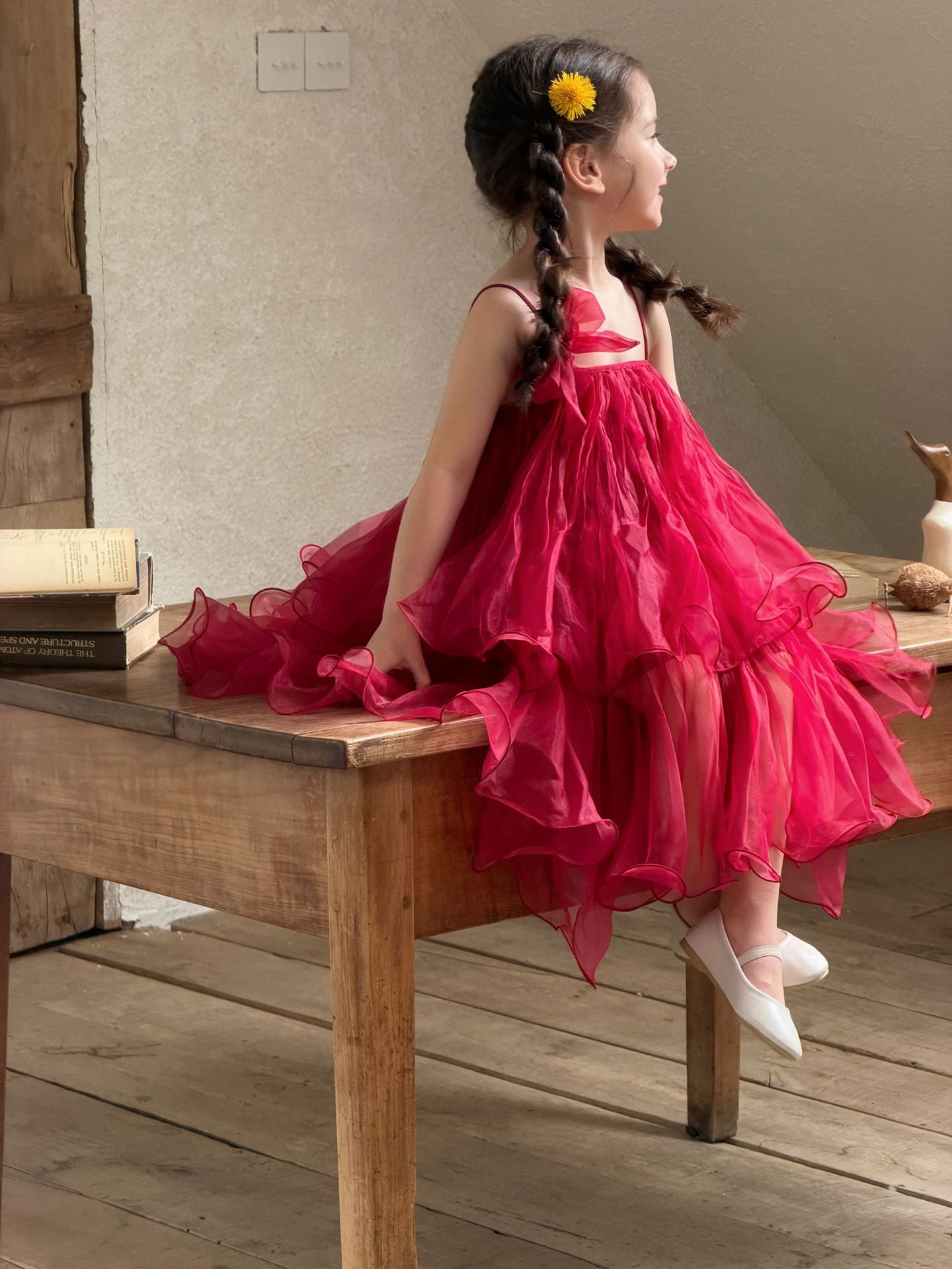 Spaghetti Strap Tulle Princess Dress チュール キャミソールワンピース【mh0013411】
