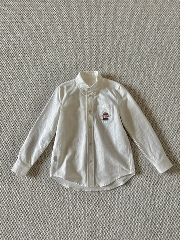 yummy&rocky | Cake Embroidery Cotton White Shirt ケーキ 刺繍 コットン シャツ【mh0020173】